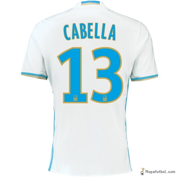 Camiseta Marsella Replica Primera Ropa Cabella 2016/17 Blanco